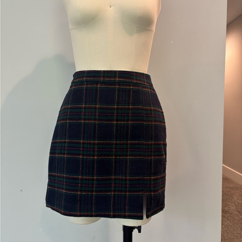 Hollister Dark Plaid Mini Skirt